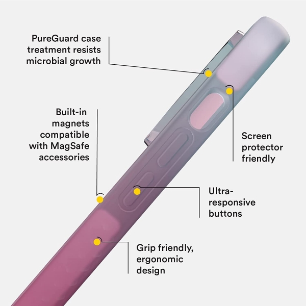 BodyGuardz Ace Pro Serisi iPhone 14 Pro Max MagSafe Uyumlu Klf -Dash