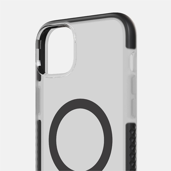 BodyGuardz Ace Pro Serisi iPhone 14 Plus MagSafe Uyumlu Klf -Clear Black