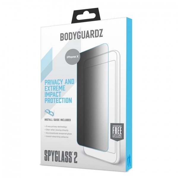 BodyGuardz iPhone X Spyglass 2 Privacy Ekran Koruyucu