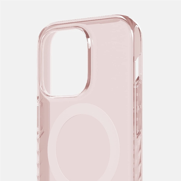 BodyGuardz Carve Serisi iPhone 14 Pro Max effaf Klf-Rose Quartz