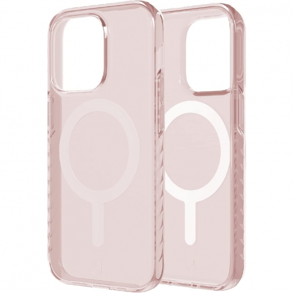 BodyGuardz Carve Serisi iPhone 14 Pro Max effaf Klf-Rose Quartz