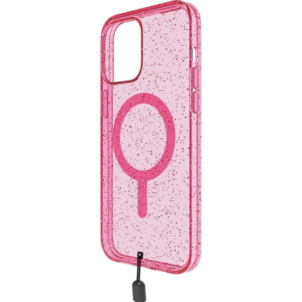 BodyGuardz Carve Serisi Apple iPhone 15 Pro Max effaf Klf-Pink Glitter