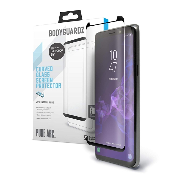 BodyGuardz Galaxy S9 Plus Pure Arc Cam Ekran Koruyucu