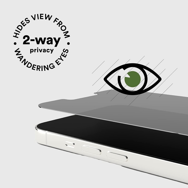 BodyGuardz Pure 3 Privacy iPhone 14 Pro Temperli Cam Ekran Koruyucu