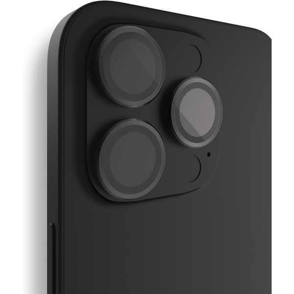 BodyGuardz Pure iPhone 15 Pro/Max Kamera Lens Koruyucu -Black