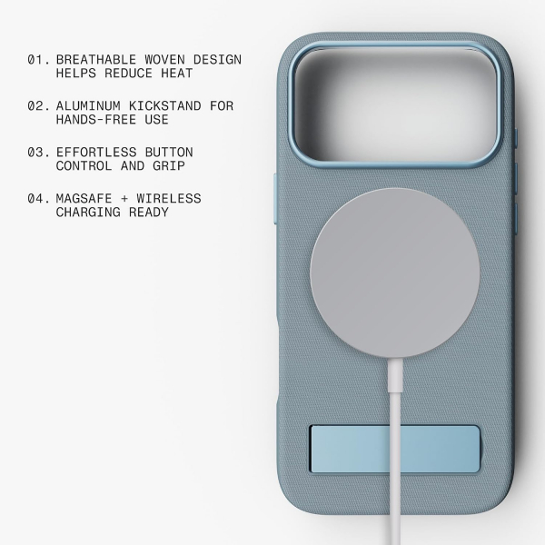 BodyGuardz Weave iPhone 18 Pro K�l�f-Citadel Blue