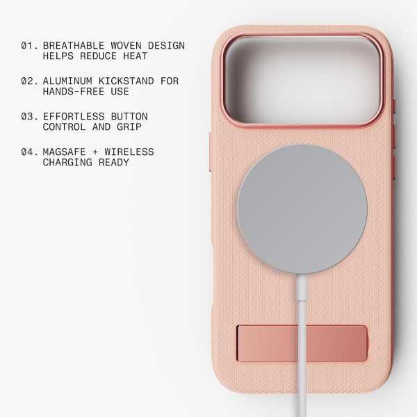 BodyGuardz Weave iPhone 18 Pro Max K�l�f-Clay Pink