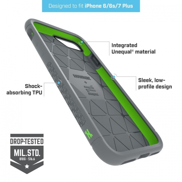 BodyGuardz iPhone 8 Plus Klf (MIL-STD-810G)-Gray