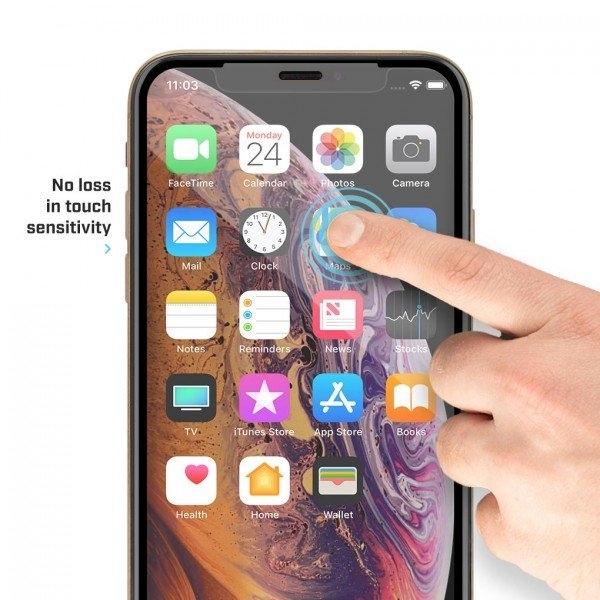 BodyGuardz iPhone XS Max Pure 2 Edge Cam Ekran Koruyucu