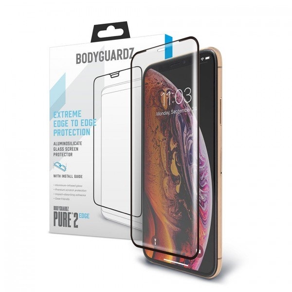 BodyGuardz iPhone XS Max Pure 2 Edge Cam Ekran Koruyucu