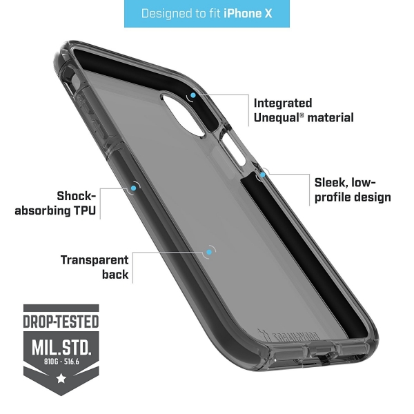 BodyGuardz iPhone X Ace Pro Klf-Smoke Black