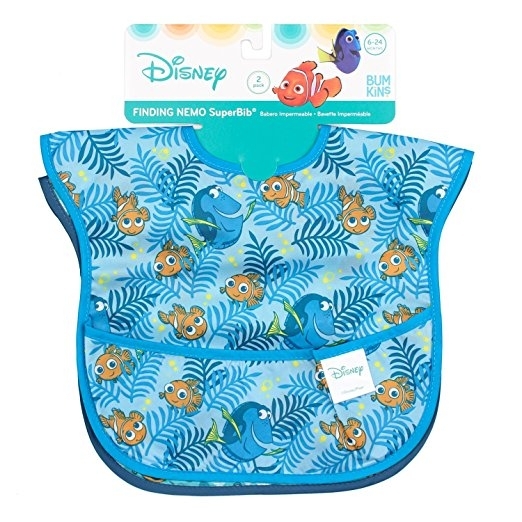 Bumkins Baby Su Geirmez Mama nl (2 Adet/6-24 Ay)-Nemo, Dory-Nemo