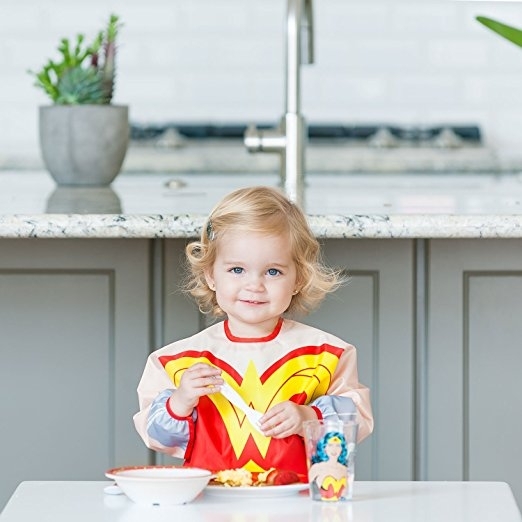Bumkins Su Geirmez Mama nl (6-24 Ay)-Wonder Woman