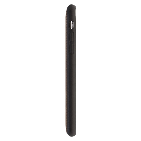 Burkley Case iPhone X Snap-On Deri Klf-Golden Brown