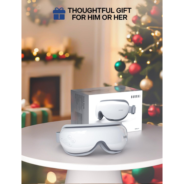 Burrki Bluetooth Destekli Ak�ll� G�z Masaj Aleti-White