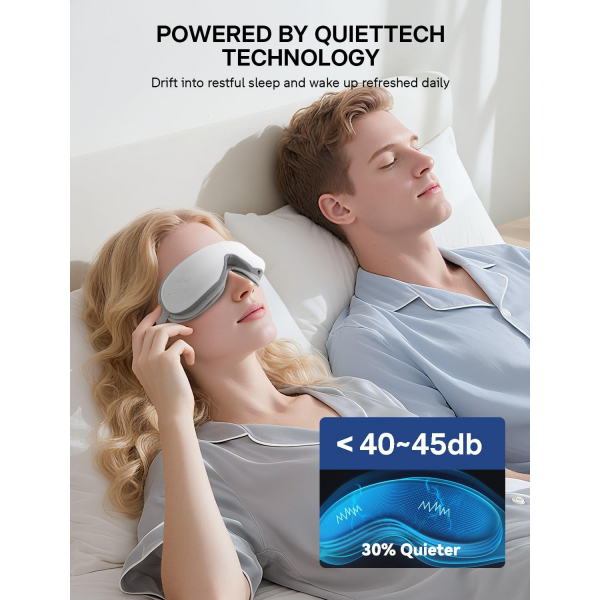 Burrki Bluetooth Destekli Ak�ll� G�z Masaj Aleti-White