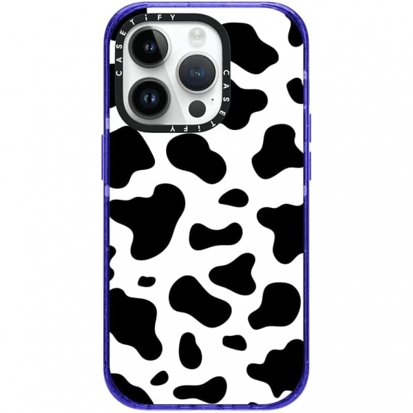 CASETiFY Apple iPhone 14 Pro Darbeli Klf (MIL-STD-810G)-Cow Prnt