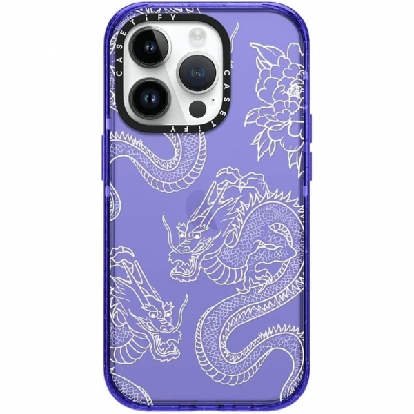 CASETiFY Apple iPhone 14 Pro Darbeli Klf (MIL-STD-810G)-Dragons