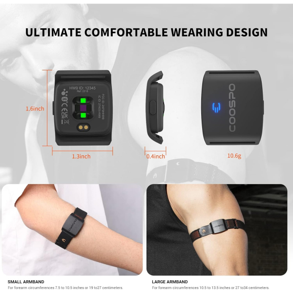 COOSPO HW9 Bluetooth Ak�ll� Kalp At�� H�z� Monit�r�
