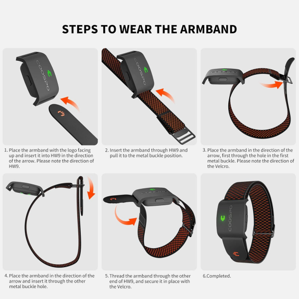 COOSPO HW9 Bluetooth Ak�ll� Kalp At�� H�z� Monit�r�