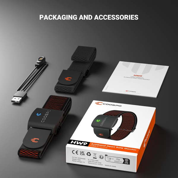 COOSPO HW9 Bluetooth Ak�ll� Kalp At�� H�z� Monit�r�