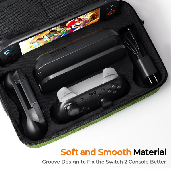 COOWPS Nintendo Switch 2 Sert Kabuklu anta-Green