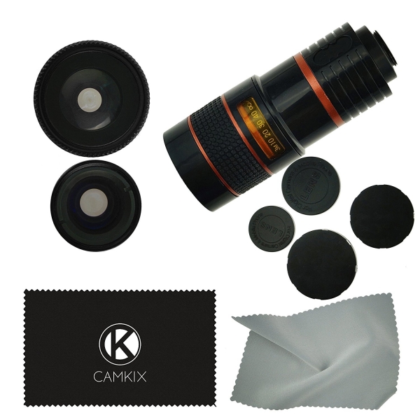 CamKix Apple iPhone 6 Plus / 6S Plus Kamera Lens Seti-Black