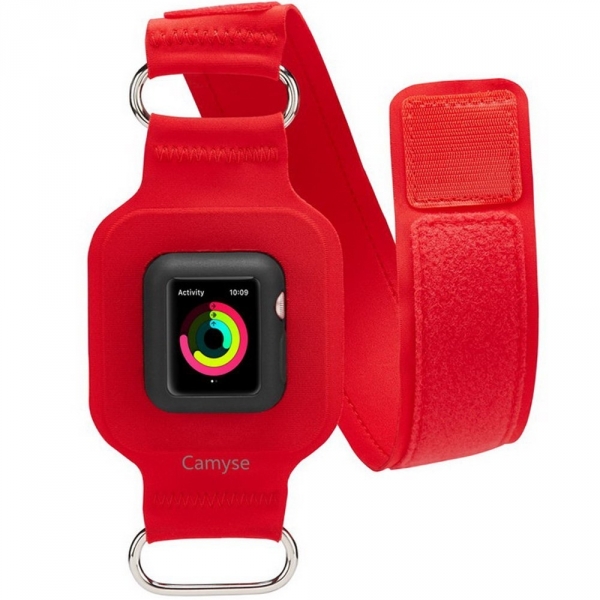 Camyse Apple Watch Velkro Kol Kay (38mm)-Red
