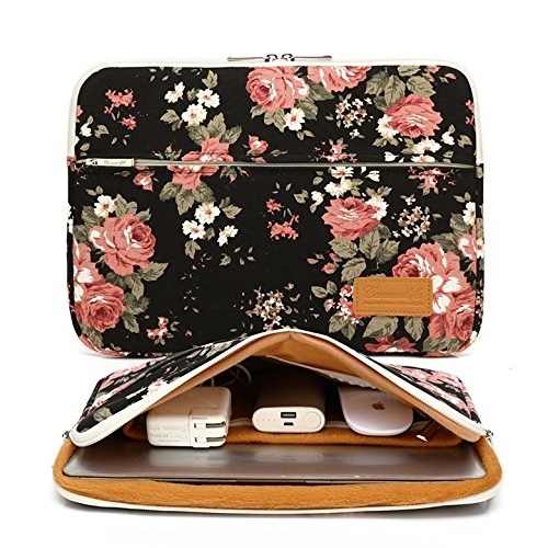 Canvaslife Laptop antas (13 in)-Black Chinese Rose