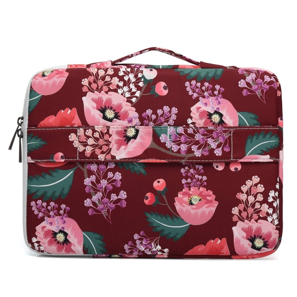 Canvaslove Laptop antas (13 in)-Wine Red Flower