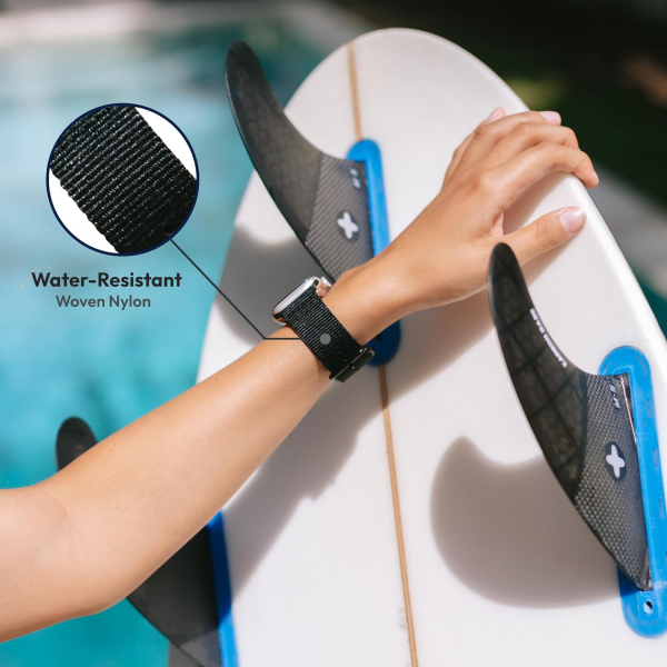 Carterjett Apple Watch Uyumlu Hiking Trail Nato Kay��-Black