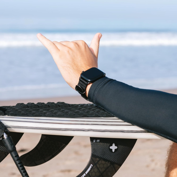 Carterjett Apple Watch Uyumlu Hiking Trail Nato Kay��-Black
