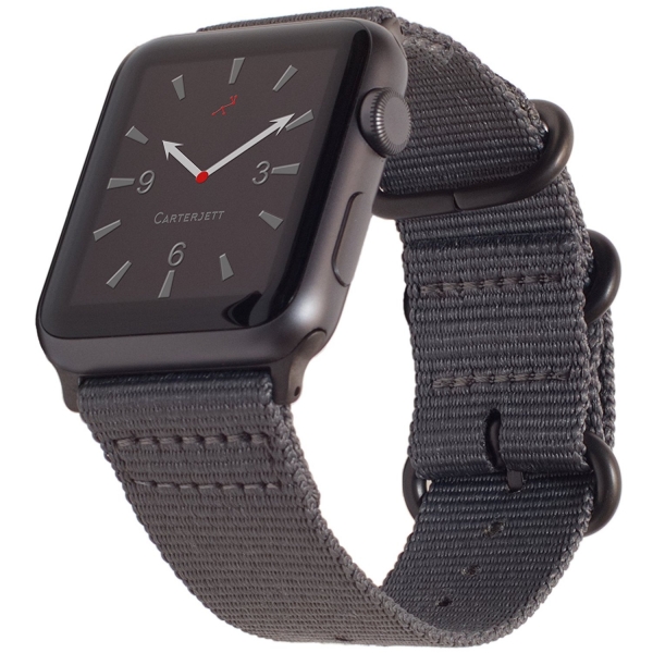 Carterjett Apple Watch NATO Kay (38mm)-Gray Nylon