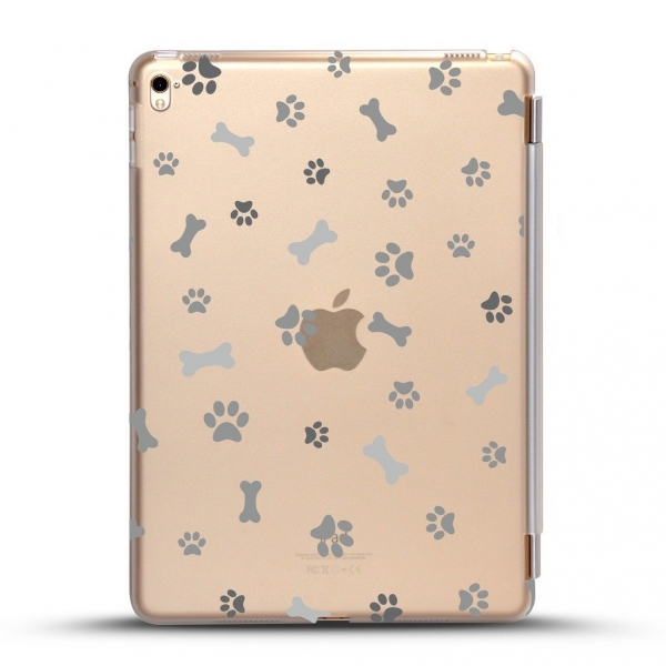 Cas Graphique Apple iPad Pro Klf (9.7 in)- dog paw and bone pattern