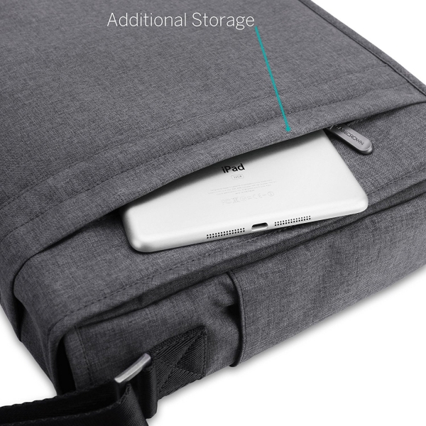 CaseCrown MacBook Kanvas Omuz antas (15 in)-Charcoal Gray