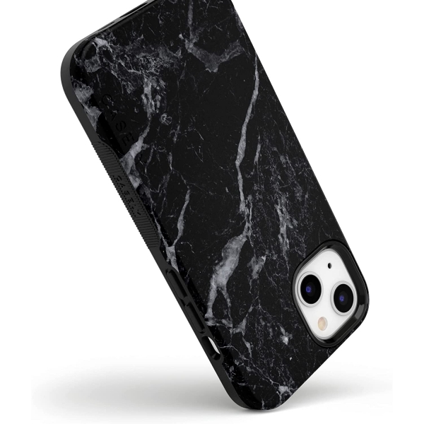 Casely Apple iPhone 14 Klf (MIL-STD-810G)-Black Marble