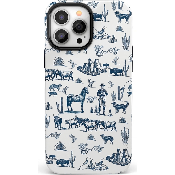 Casely Apple iPhone 14 Pro Max MagSafe Uyumlu Klf (MIL-STD-810G)-Wild West Adventure