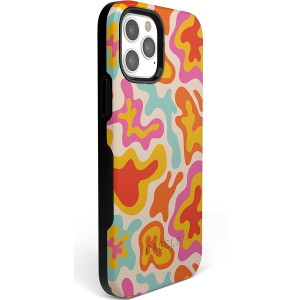 Casely Apple iPhone 14 Pro Max MagSafe Uyumlu Klf (MIL-STD-810G)-Color Splash 
