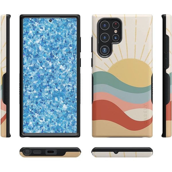 Casely Samsung Galaxy S22 Ultra K�l�f (MIL-STD-810G)-Here Comes The Sun