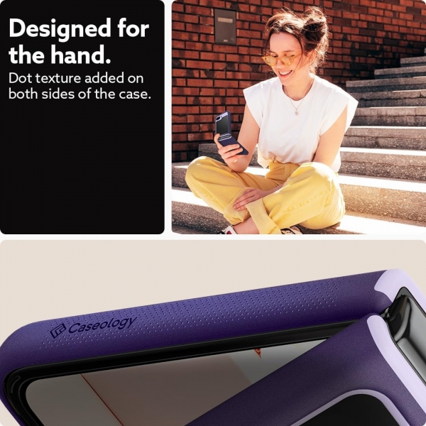 Caseology Samsung Galaxy Z Flip 5 Silikon Klf-Grape Purple