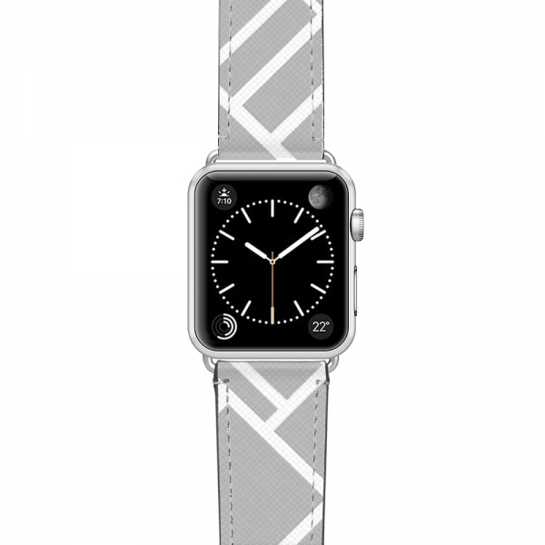 Casetify Apple Watch Kay (42mm)-Grey Map Outline