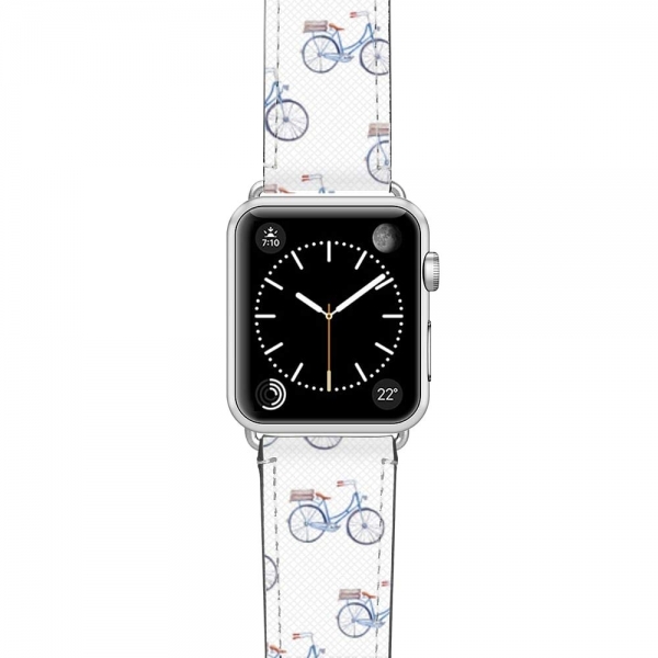 Casetify Apple Watch Kay (42mm)-Pastel Blue Bicycle