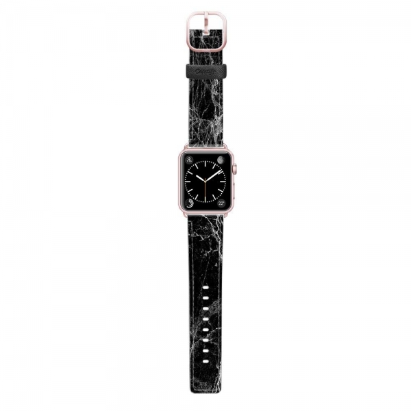 Casetify Apple Watch Kay (38mm)-Black and White Marble