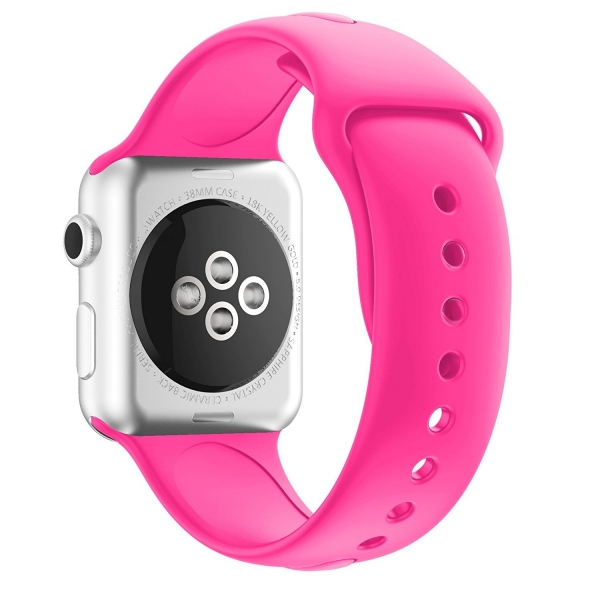 Chumei Apple Watch Silikon Kay (38mm)-Barbie Pink