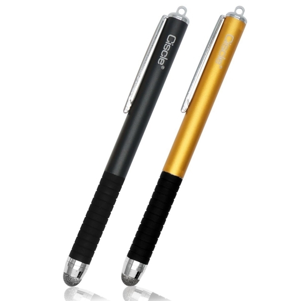 Ciscle Universal Capacitive Stylus Touch Kalem (2 Adet)-Black - Gold