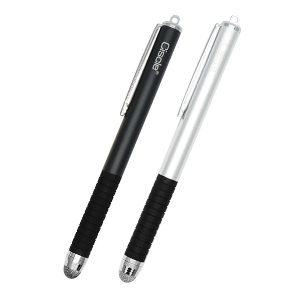 Ciscle Universal Capacitive Stylus Touch Kalem (2 Adet)-Black - Silver