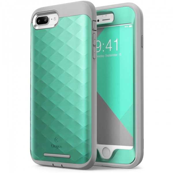 Clayco Apple iPhone 8 Plus Hera Serisi Klf-Green