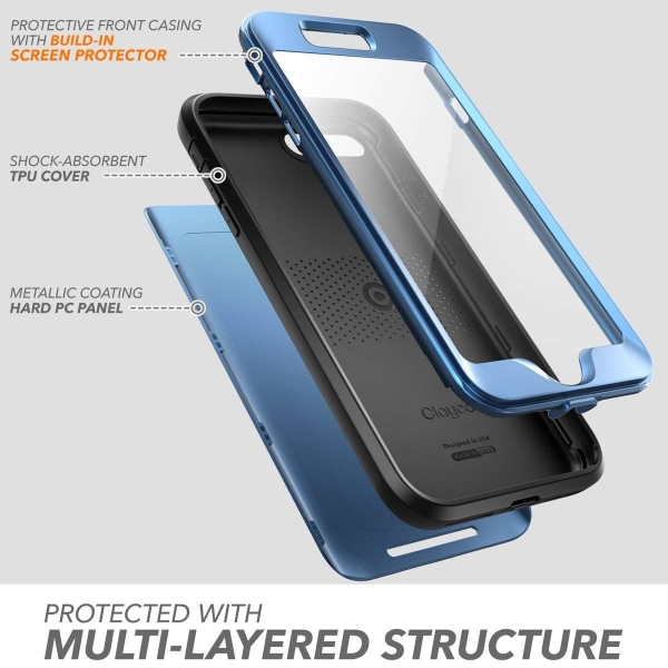 Clayco Apple iPhone 8 Plus Hera Serisi Klf-Blue