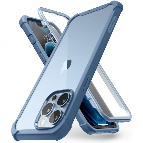 Clayco Forza Serisi iPhone 13 Pro Max Klf (MIL-STD-810G)-Azure