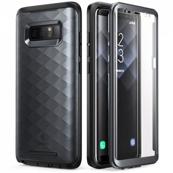 Clayco Galaxy Note 8 Hera Serisi Rugged Klf-Black